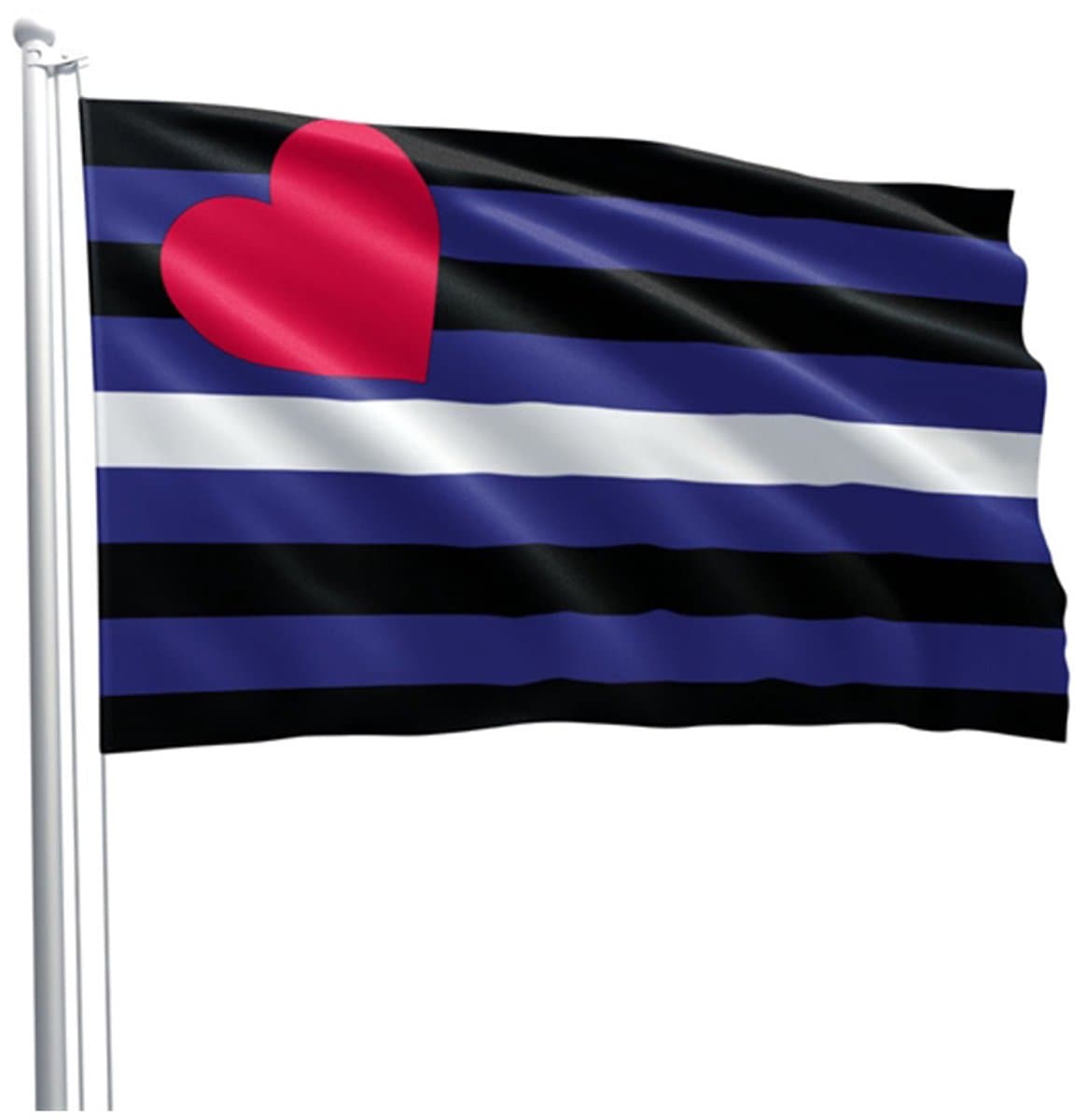 Leather pride fetish flag 90 x 150 cm — afbeelding 1