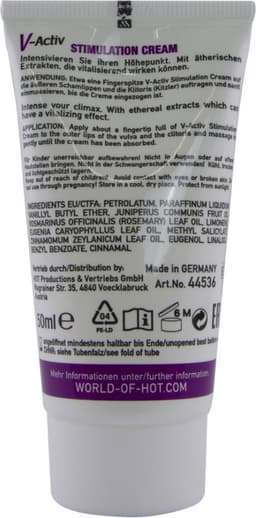 Hot-Hot V-Activ Stim.Creme Woman 50Ml-Creams&lotions&sprays — thumbnail 2