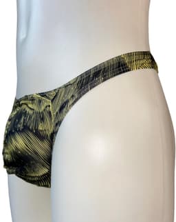 LekkerStout All-Day String - Geel/Zwart - Sexy Herenondergoed | L | ( LS097 ) — thumbnail 4