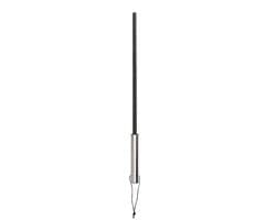 Cane With Stainless Steel Handle - Premium Leather - Black — afbeelding 1
