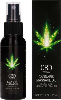 CBD Cannabis Massage Oil - 50 ml — thumbnail 2