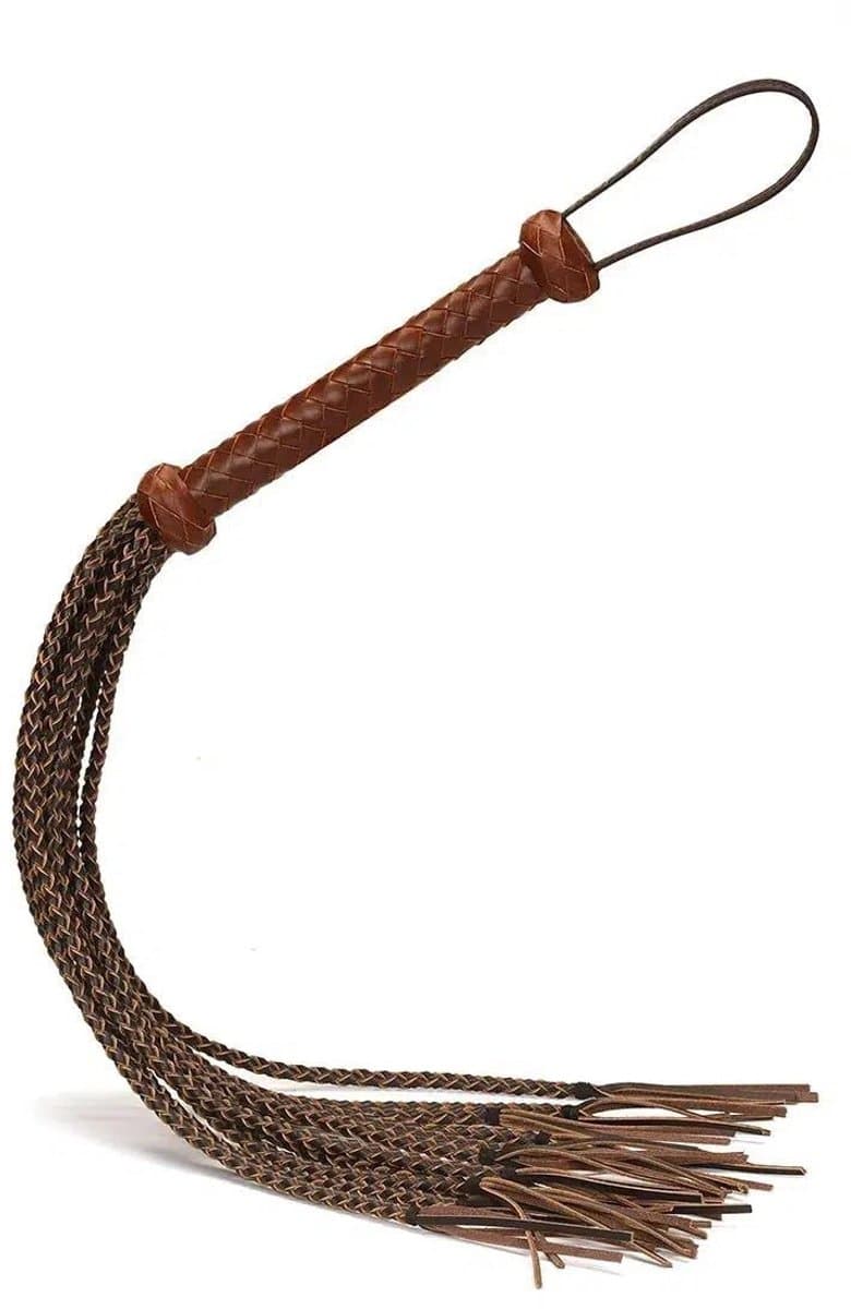 Liebe Seele - The Equestrian Leather Cat O' Nine Tails Flogger - Leren Flogger — afbeelding 1