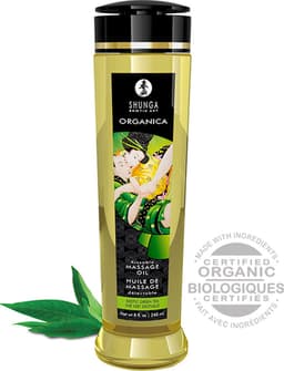 Shunga - Massage Olie Organica Exotische Groene Thee — thumbnail 3