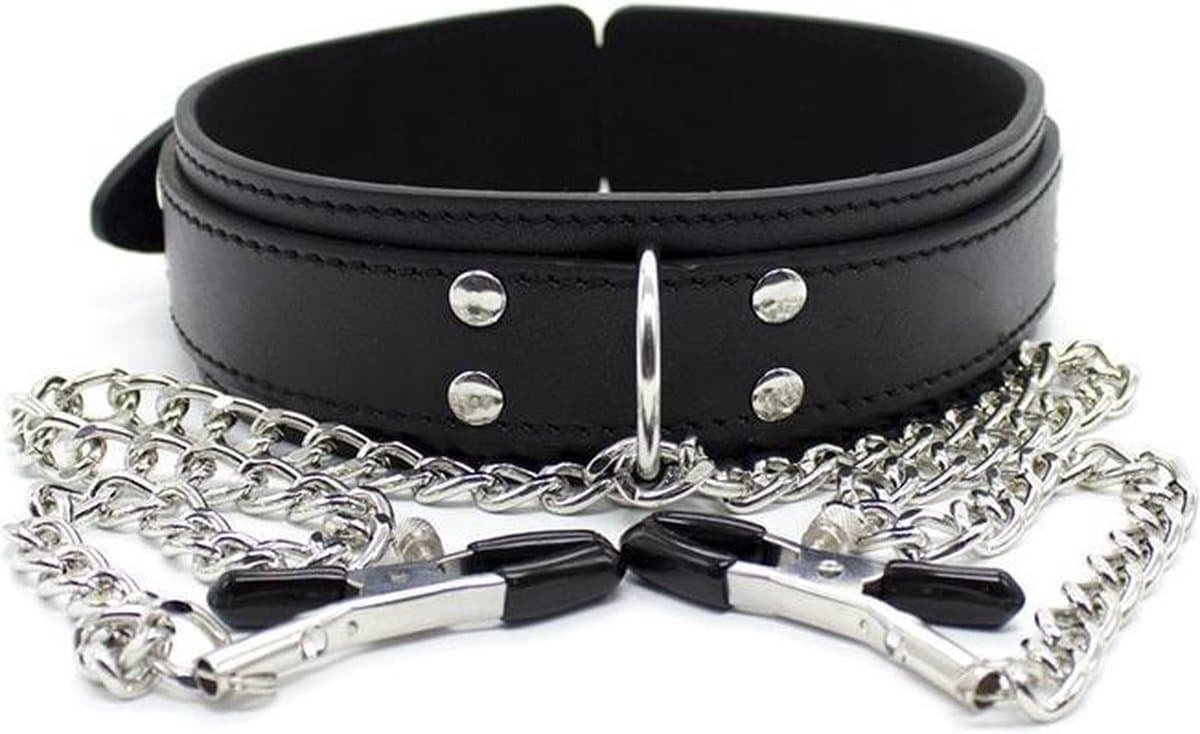 Finnacle - Halsband tepelklemmen - BDSM bondage - toy - seks - erotiek - collar — afbeelding 1