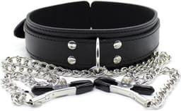 Finnacle - Halsband tepelklemmen - BDSM bondage - toy - seks - erotiek - collar — thumbnail 1