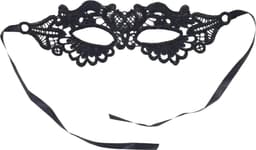Sexy Masker - Kant Zwart - Spannend Oogmasker - Vrouwen - Zwart - Sex Speeltjes Toys - Erotiek - Bondage Masker — thumbnail 4