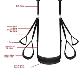 SVN® Sex Schommel - Sex Stoel - Bondage - Zwart - 35cm x 21cm x 9cm — thumbnail 6