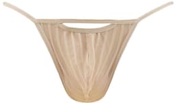 WOH heren microfiber G-string personal allure mesh beige — thumbnail 1
