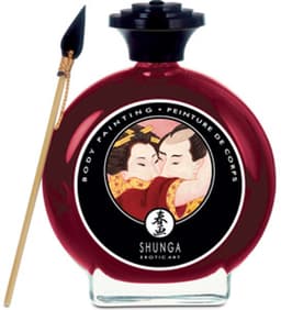 Shunga - Eetbare Bodypaint - Strawberry Wine — thumbnail 2