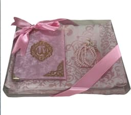 Islamitisch Geschenkset Mann: Gebedskleed, Tasbih en Smiley Boek - Cadeau voor Ramadan, Eid, Haj — thumbnail 3