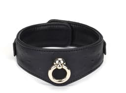 Liebe Seele - Demon's Kiss - Curved Collar Met Leash - Luxe En exclusief ontwerp - Zwart/Goud — thumbnail 6