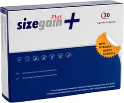 Sizegain Plus 500Cosmetics - Verstevigt en vergroot de penis - 30 Bruine pillen - BioPerine — thumbnail 1
