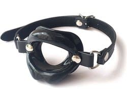 Erodit® Sexy Lips open mond gag - Siliconen Zwarte lippen gag - Fetish gag - Open mond gag - Mond gag - O-ring gag - SexToy - BDSM - Sex bondage spel mannen - Erotiek - Seks speeltjes koppels - Mannen - Vrouwen