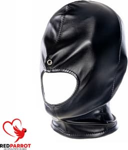Masker En Armbinder - PU Leder - Zwart - Bondage - One size - Dwangbuis - BDSM — thumbnail 4