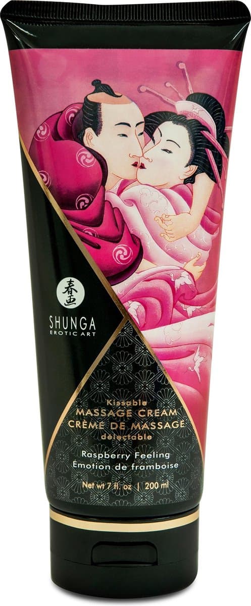 Shunga - Massage Crème - Raspberry Feeling — afbeelding 1