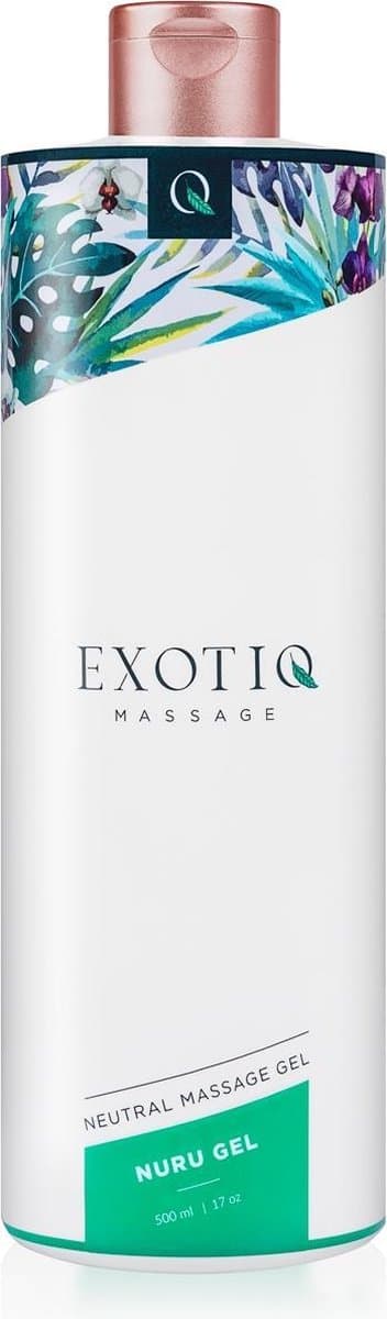 Exotiq - Nuru Gel - Massage Olie voor een Ontspannende Massage - Perfect voor Body to Body Massages - Eenvoudig af te Spoelen - 500 ml - Aqua — afbeelding 1