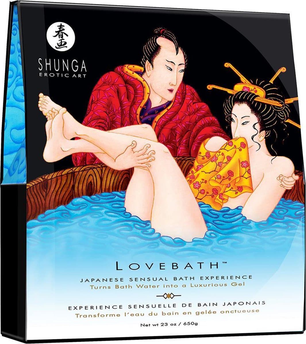 Shunga Lovebath Sensual Lotus (verandert je badwater in gel) — afbeelding 1