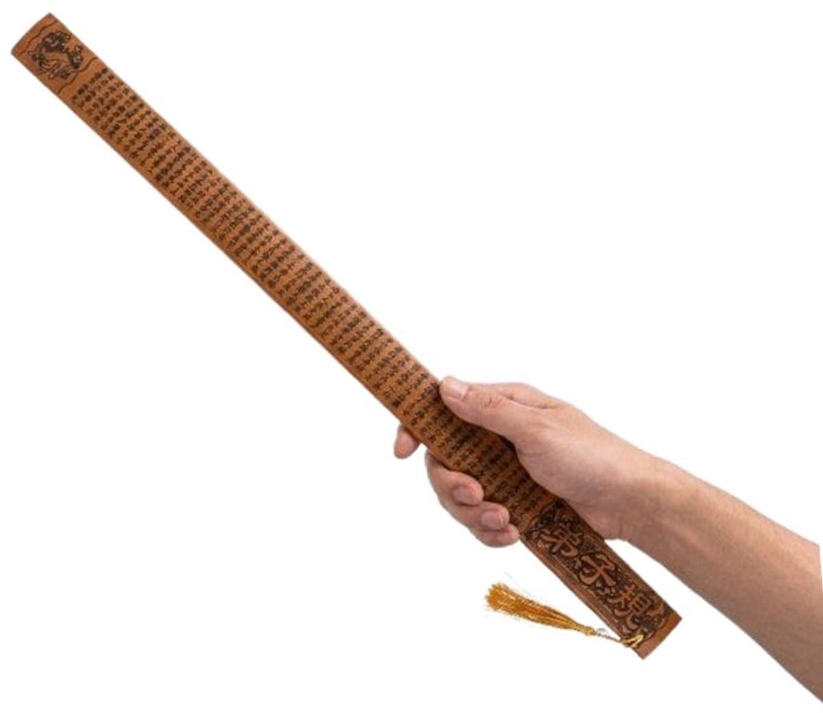 Houten Straf Liniaal 50 cm – BDSM Liniaal – Wooden Discipline Ruler – Spanking Paddle voor Fetish & Rollenspel — afbeelding 1