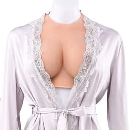 Siliconen nep borsten - Travestiet - Crossdresser - Transgender - Prothese - Ronde hals - Cup D - Voor 60 t/m 90 KILOGRAM — thumbnail 4