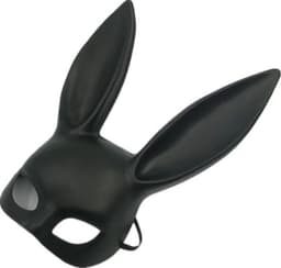Kinky Pleasure - Bunny Mask - black - Bunny Ears - Kp02 - Fun Fetish product - Party time - Party outfit - Erotische spelletjes - BR121 - Power Escorts - gave groot Formaat Cadeaubox - vanwege Hygiëne redenen kunt u dit product niet retourneren — thumbnail 3