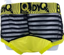 BodyQ Sexy Heren Boxershort – Geel met Net Zwart – Erotische Herenlingerie – Maat S — thumbnail 3