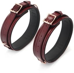 Liebe Seele - Wine Red - Leren Dijboeien Met Rosé Gouden hardware (2 maten beschikbaar) - exclusief En Luxe S/M — thumbnail 6