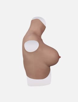 Siliconen Borsten- plus size L XL Borstprothese-Nep borsten- E cup- Cosplay- Travestie-Transgender-Crossdresser-Travestiet-100% siliconen-Breastplate — thumbnail 6