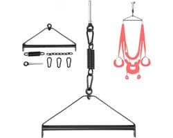 Aurixi® Sex Schommel - Sex Swing Extra Stevig – Seksschommel Met Blinddoek – Seksspeeltjes voor Koppel – Seks Schommel BDSM – Erotiek Toys - Sex Sling – Love Swing – Discreet Verpakt - - Zwart/Rood - 32cm x 25cm x 11cm ;2.75 kg