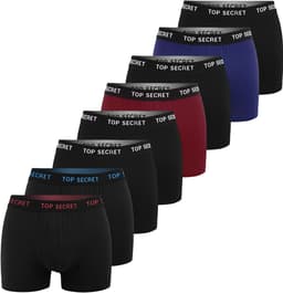 Top Secret Serie - Heren Boxershorts - Katoen - 8 Stuks - XXL — thumbnail 1