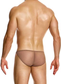 MODUS VIVENDI Mesh Through Low Cut Brief Skin - MAAT L - Erotisch Heren Ondergoed - Slip voor Man - Sexy mannen Slip — thumbnail 4