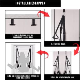 SVN® Sex Schommel - Sex Stoel - Bondage - Zwart - 35cm x 21cm x 9cm — thumbnail 2