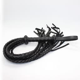 Smart Moves - Cat O Nine Flogger - Gevlochten - 75 cm - Zwart — thumbnail 3