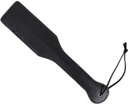 Zeloria PU Leren Paddle met “XOXO” – Zwarte Spanking Paddle met Polsband – BDSM Accessoire voor Volwassenen — thumbnail 2