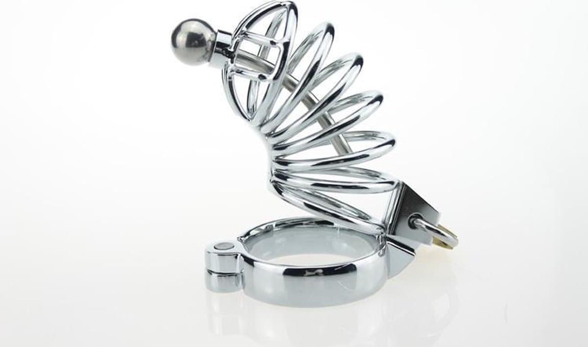 Chastity Cage - kuisheidskooi met dilator - voor mannen - stainless steel - Prolink Novelties® nr. 6 — afbeelding 1