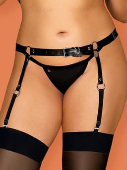 Obsessive Verstelbare Jarretelgordel Lakleer - Curvy — thumbnail 11