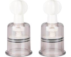 EasyToys - Tepelzuigers Medium - Tepelzuigers Set voor Mannen en Vrouwen - BDSM - Sex Toys voor Vrouwen - Seksspeeltjes - Clitoris Stimulator - 2 stuks - Transparant