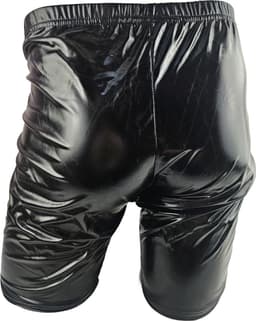 BamBella ® - Boxer short - Maat S/M - Datex Zwart penis sleeve korte broek SM kleding BDSM erotische heren kleding ondergoed lingerie onderbroek — thumbnail 3