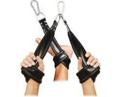 XX-Dreamtoys – leren hangende manchet boeien met karabijnhaak