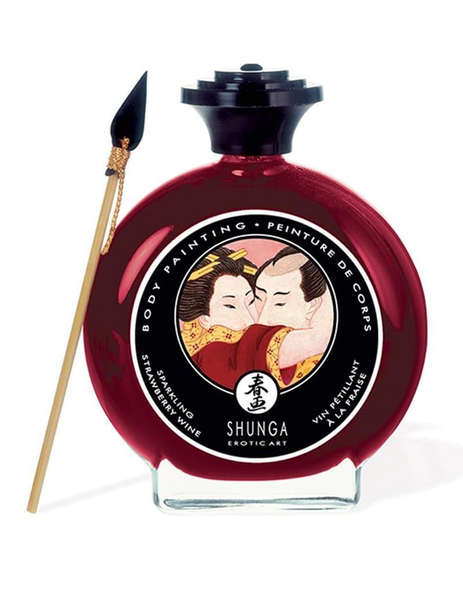 Shunga - Eetbare Bodypaint - Strawberry Wine — afbeelding 1