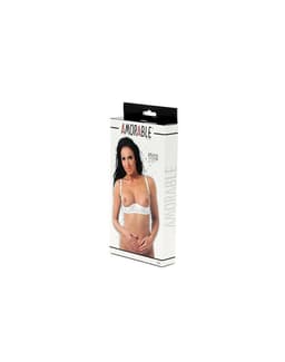 Amorable - 1/4 cup BH Satijn - Wit S — thumbnail 2