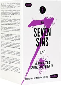 Seven Sins - Lust - Libido verhogen - 60 softgels — thumbnail 3