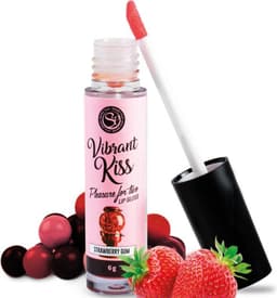 Secret Play Vibrant Kiss - Stimulerend Middel - Lip Gloss - Vibrerend Effect - Aardbei Smaak - 6gr — thumbnail 6