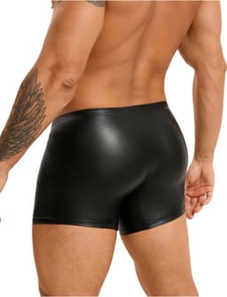 PleazureX leren boxer met rits kruis - Sexy - Heren ondegoed - onweerstaanbaar - heren lingerie - Maat L — thumbnail 3