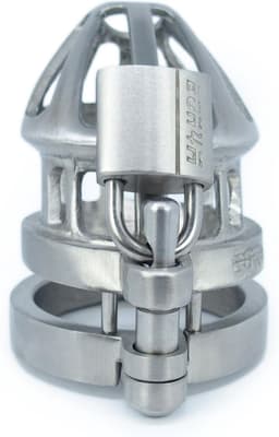 BON4MHinged RVS Small & Medium kuisheidskooi Male Chastity Cage Stainless Steel Chastity Device — thumbnail 3