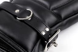 Kiotos - BDSM Leren Wanten Voor Bondage - Zwart — thumbnail 4