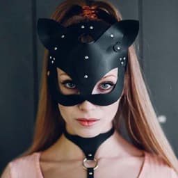 Luxe Cosplay Masker - Zwart - PU Leer - Kat - Sexy - Masquerade — thumbnail 8