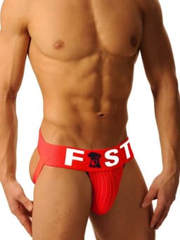Fist Logo Jockstrap Rood maat XL — thumbnail 1