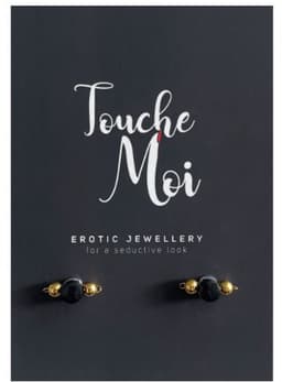 TOUCHEMOI fake tepelpiercing Venus Gold | nikkelvrij tepeljuweel van DQ staal | fake piercings zonder magneten — thumbnail 3
