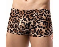 Luipaard Boxershort Heren – Sexy Leopard Print Men’s Underwear – Panter Boxer voor Themafeest of Festival – Maat L/XL
