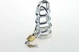 Chastity Cage - kuisheidskooi - voor mannen - stainless steel - Prolink Novelties® nr. 2 — thumbnail 5